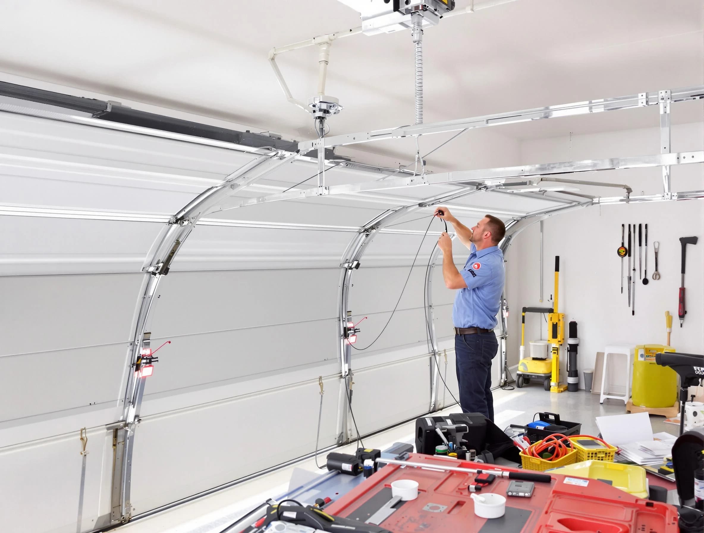 Garage door cable repair service by Bon Air Garage Door Repair in Bon Air