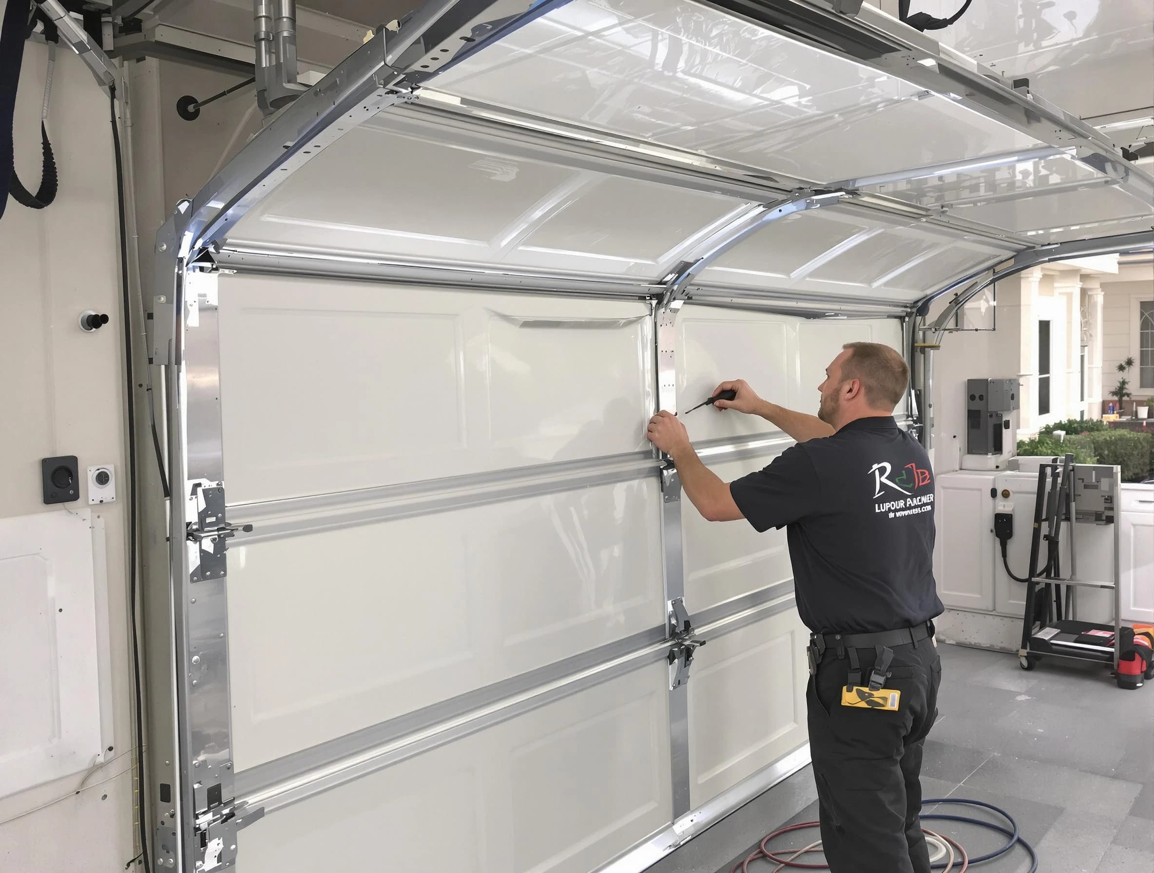 Bon Air Garage Door Repair professional performing panel repair in Bon Air
