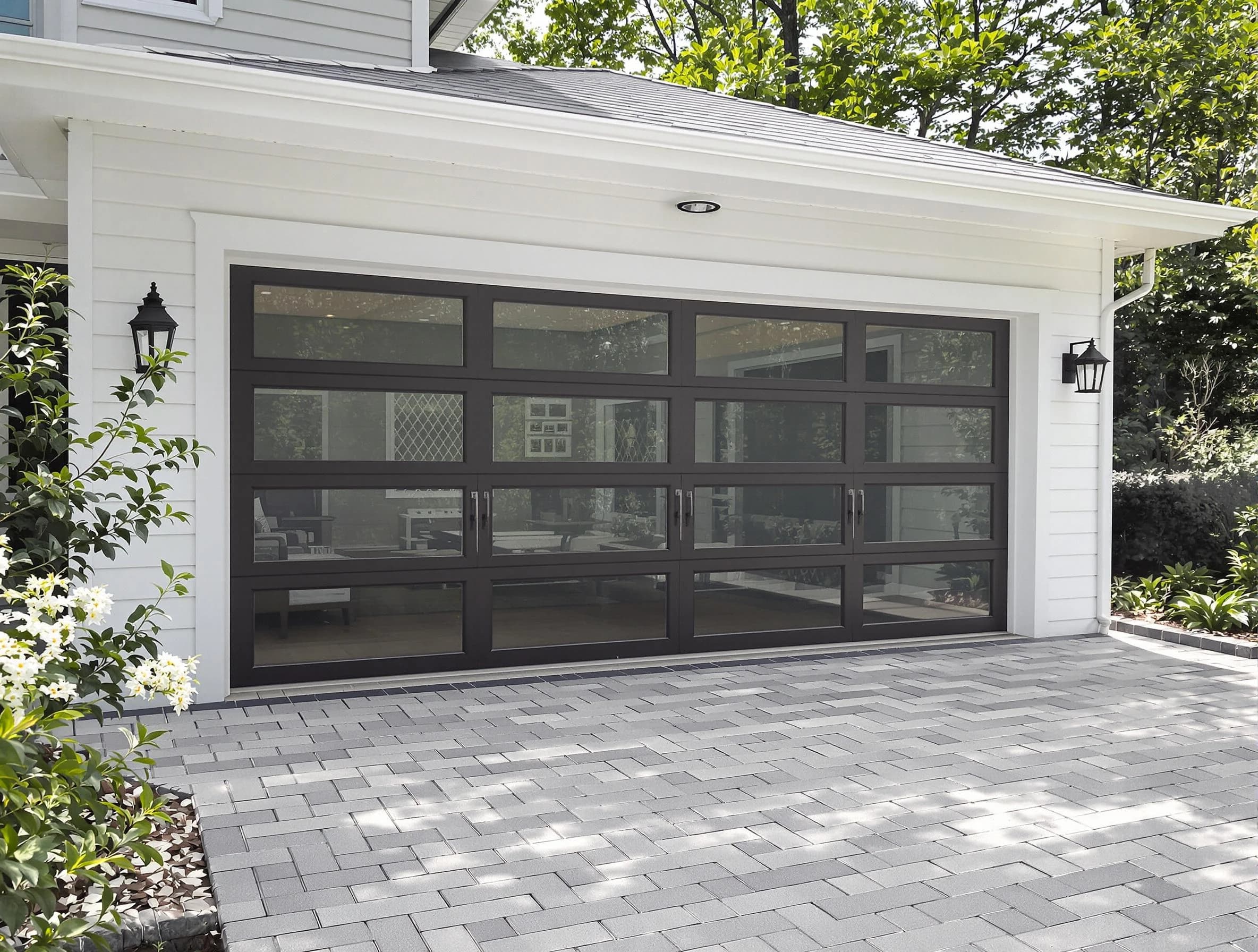 Bon Air Garage Door Repair design specialist presenting custom garage door options to Bon Air homeowner
