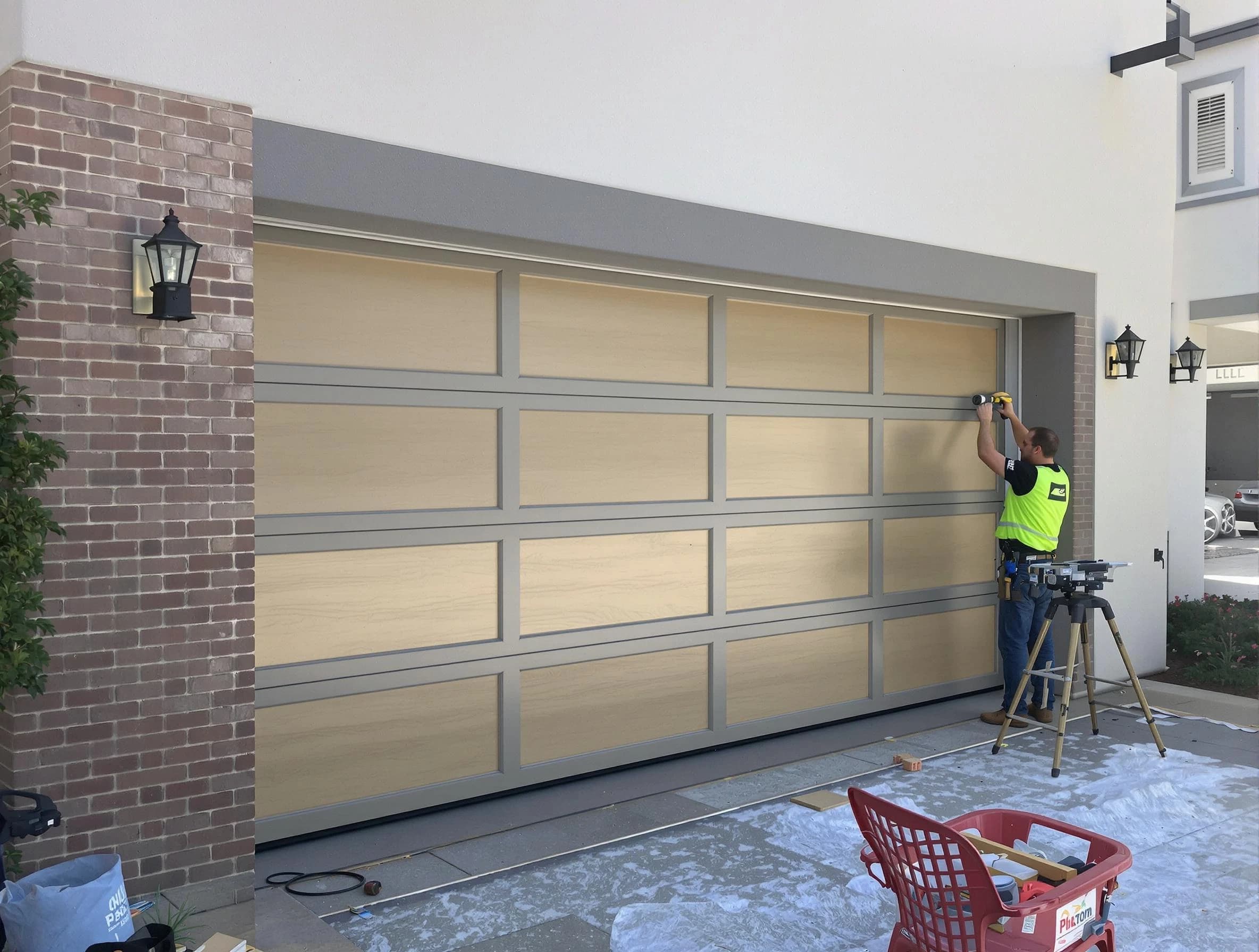 Garage door replacement service by Bon Air Garage Door Repair in Bon Air