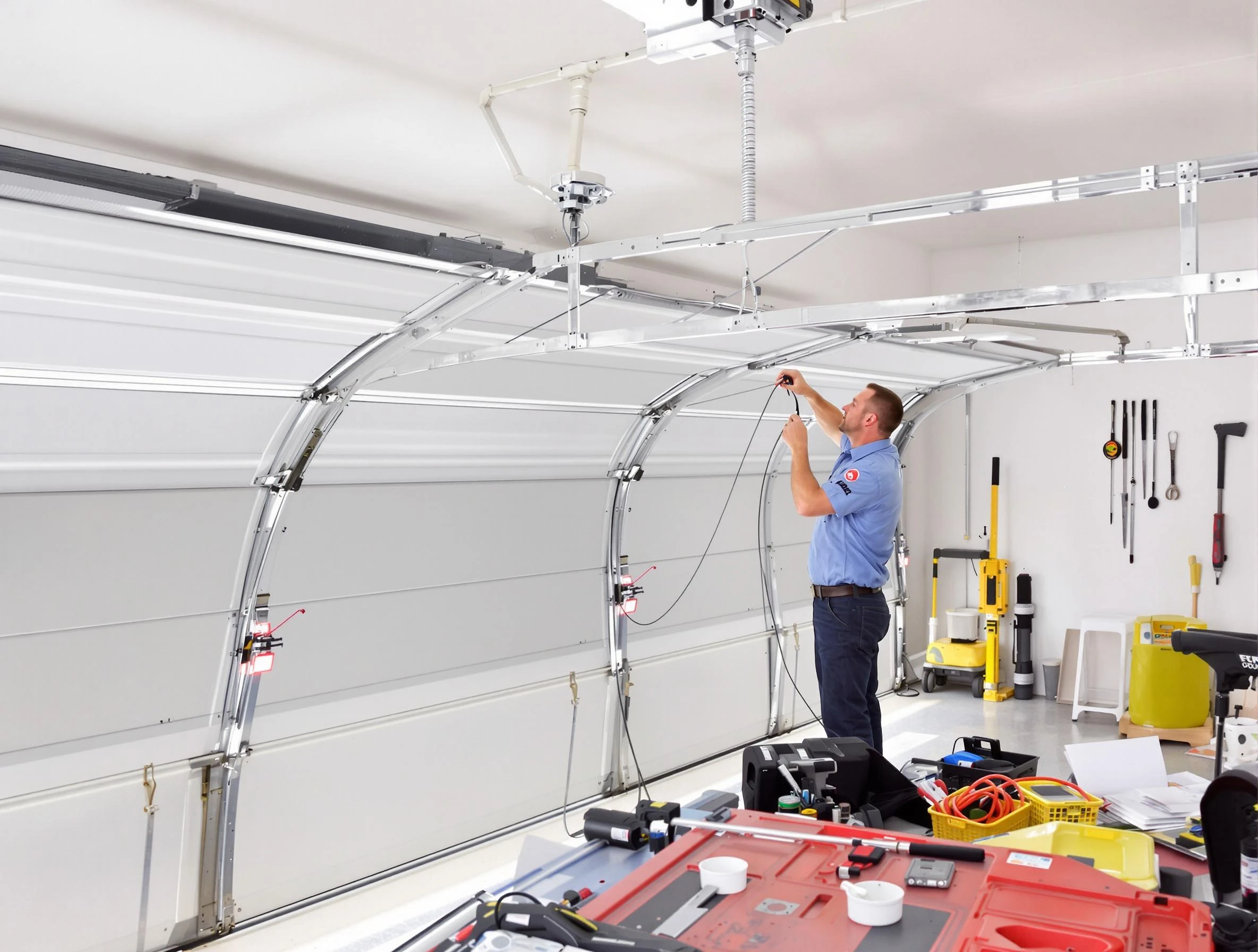 Garage door cable repair service by Bon Air Garage Door Repair in Bon Air