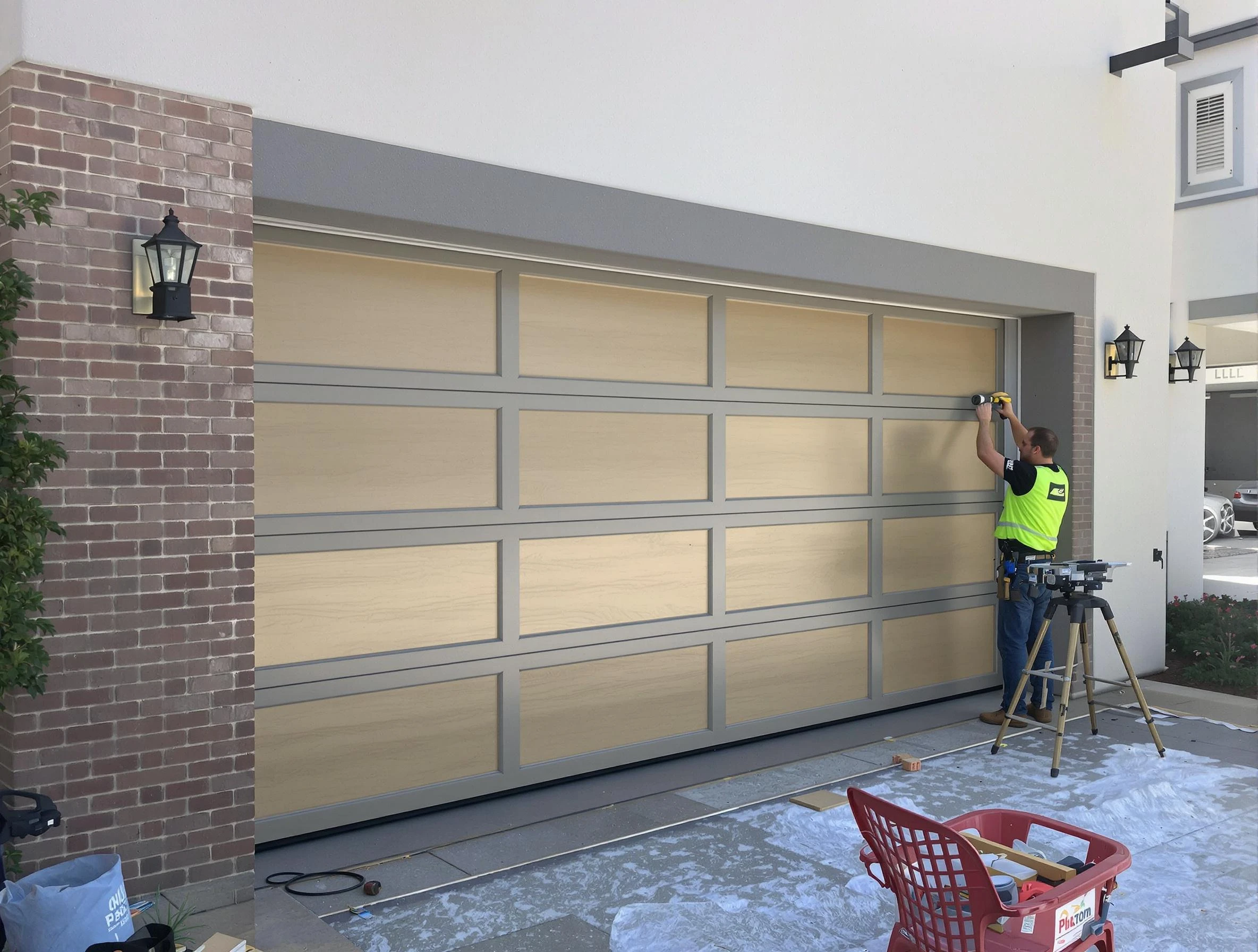 Garage door replacement service by Bon Air Garage Door Repair in Bon Air