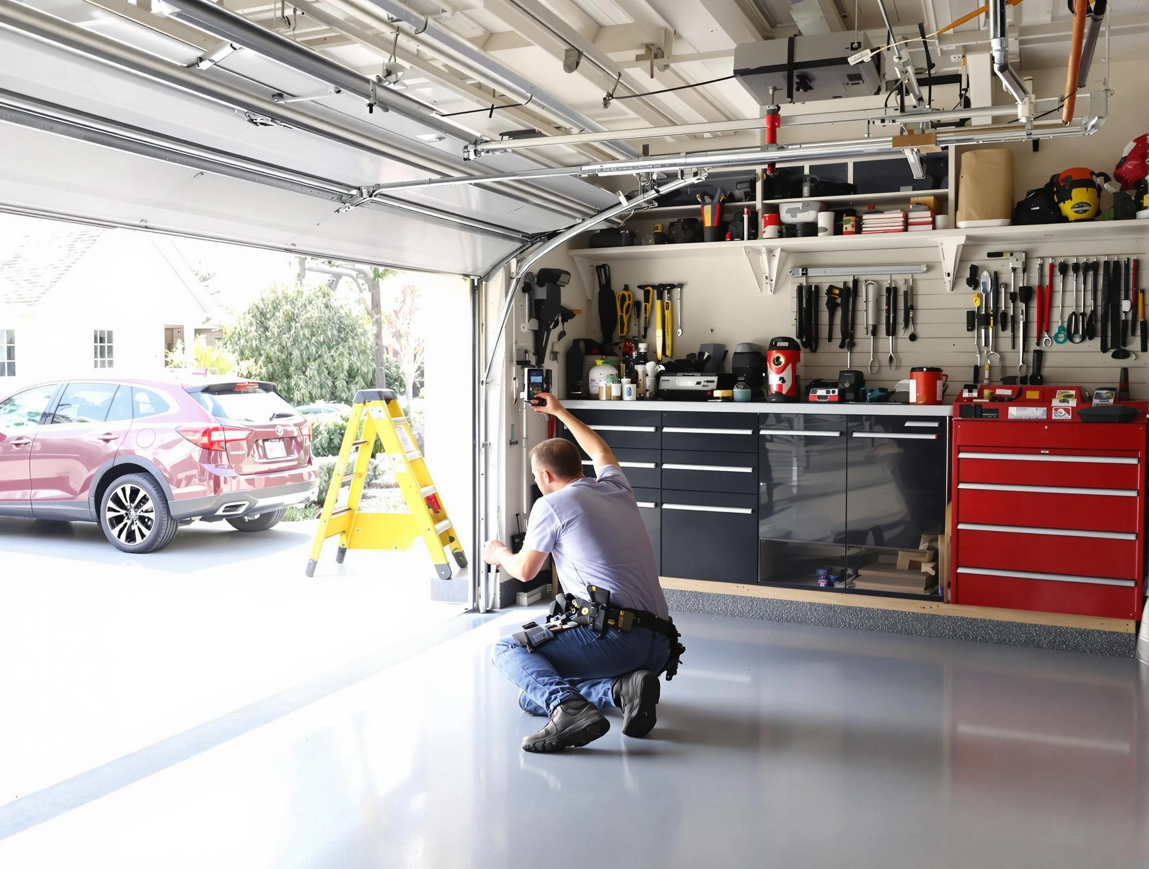 Local garage door repair service by Bon Air Garage Door Repair in Bon Air
